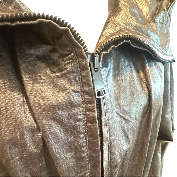Belstaff Waxed Metallic Canvas Hooded Coat - Picture 4 of 5